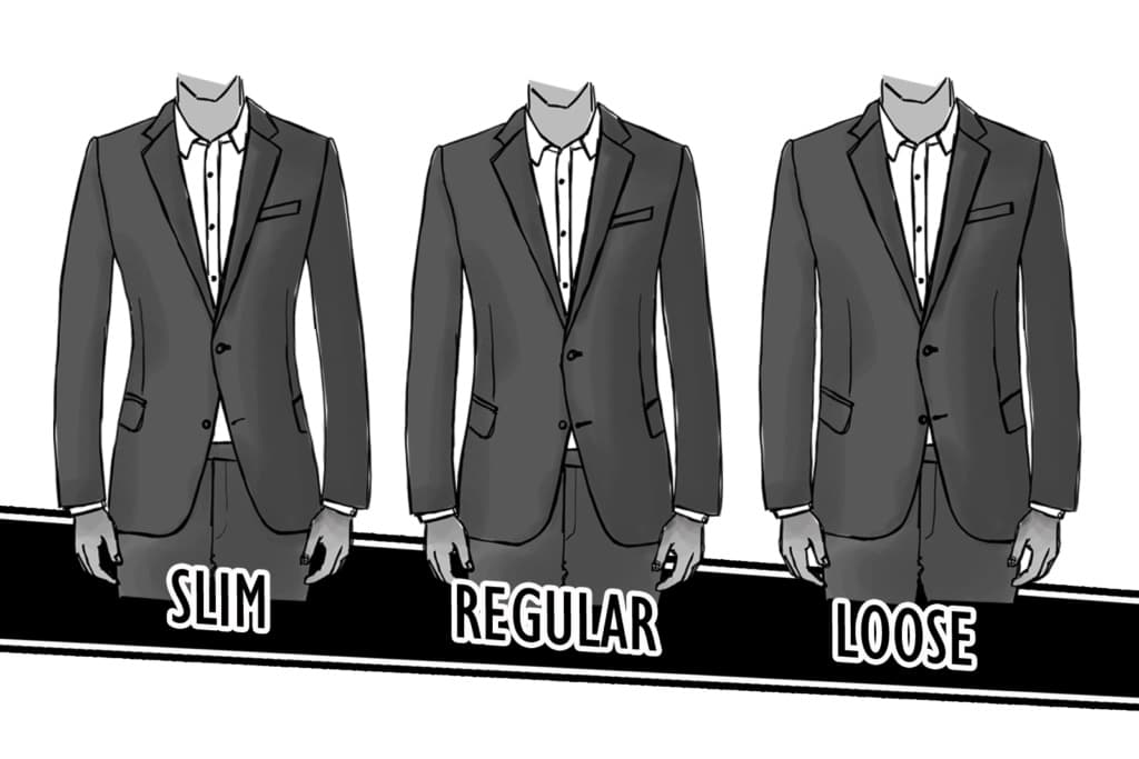 costume slim regular loose