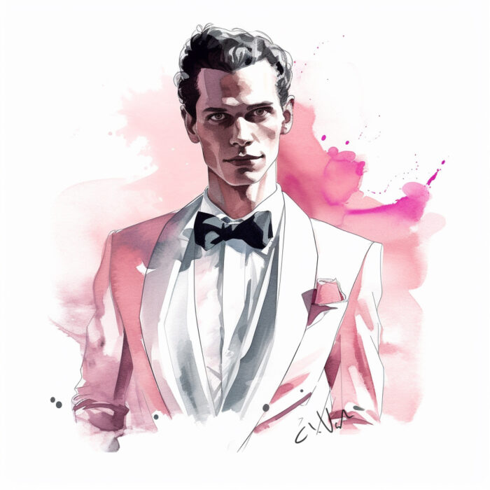 Croquis Chris von Martial costume blanc