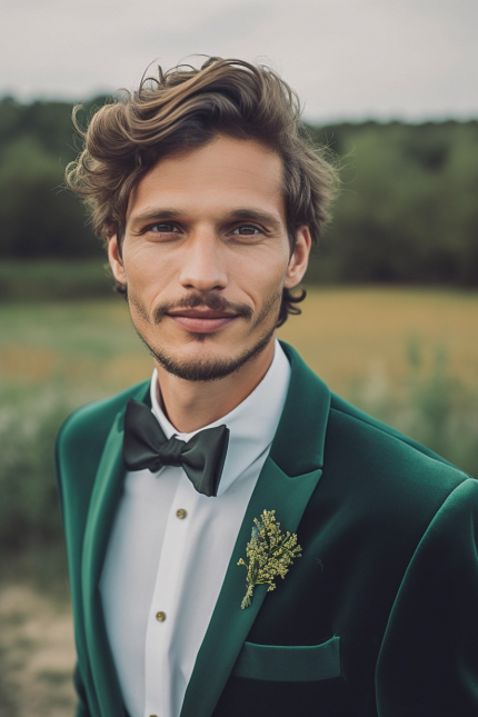 costume vert éméraude