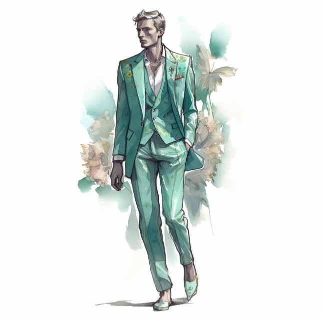 croquis Chris von Martial vert d'eau