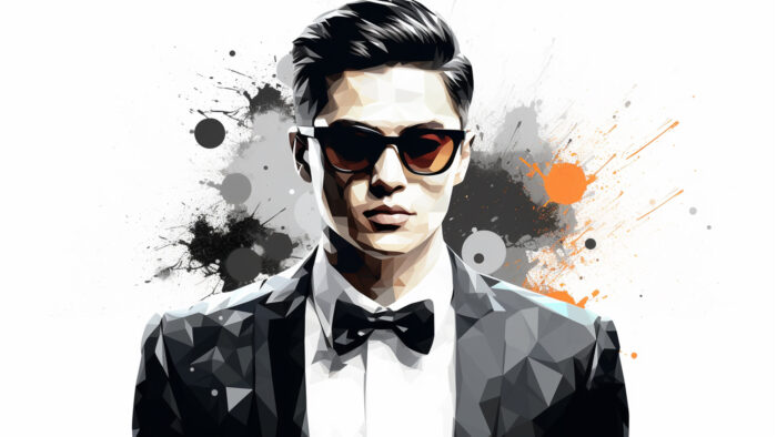 Costume noir sur mesure