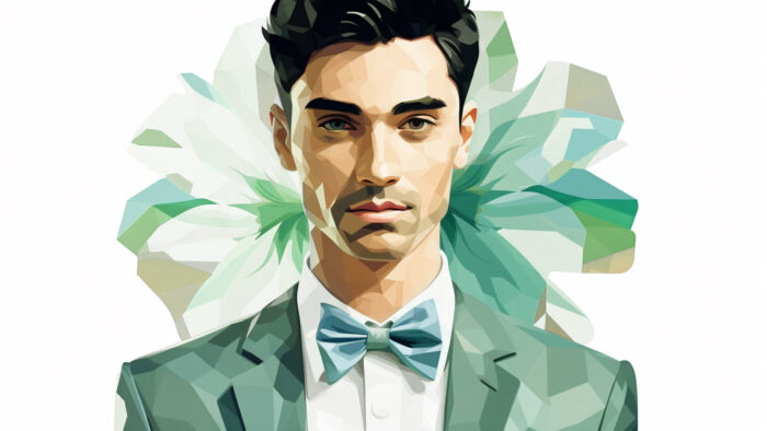 Costume vert d'eau sur mesure