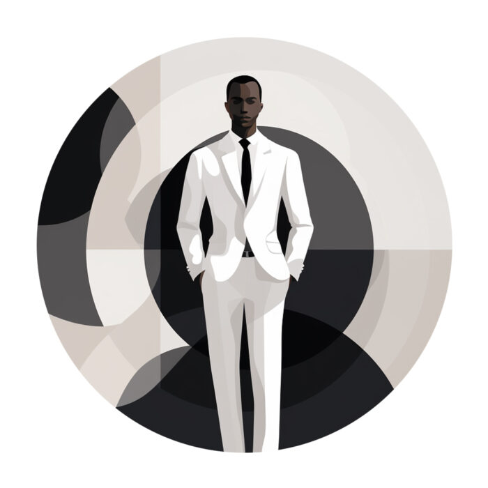 Costume blanc sur mesure