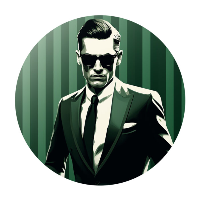 Costume vert sur mesure