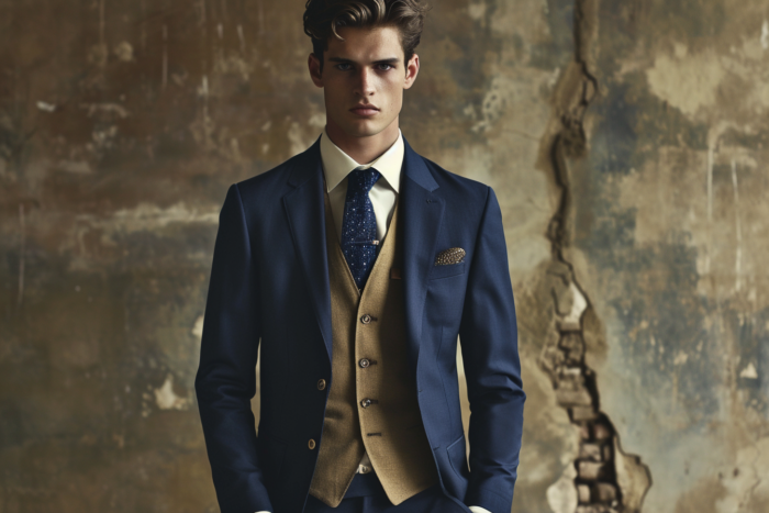 Costume sur mesure bleu
