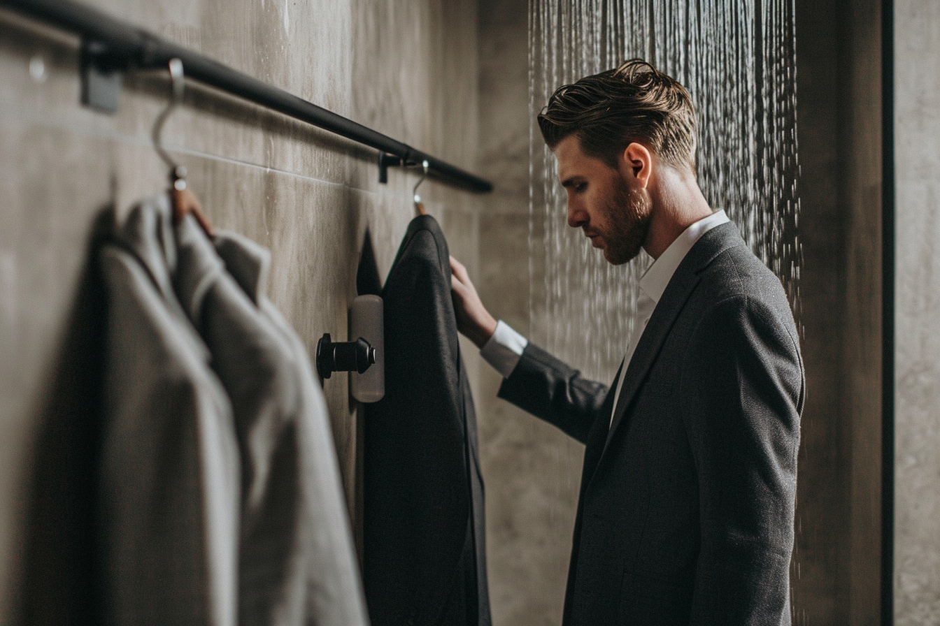 Costume sur mesure gris Chris von Martial