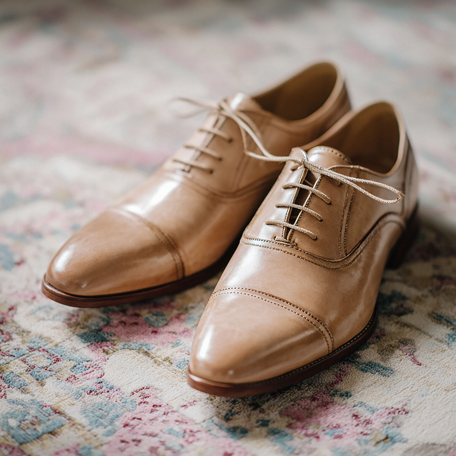 Chaussure homme marron glacé forme Richelieu - Chris von Martial
