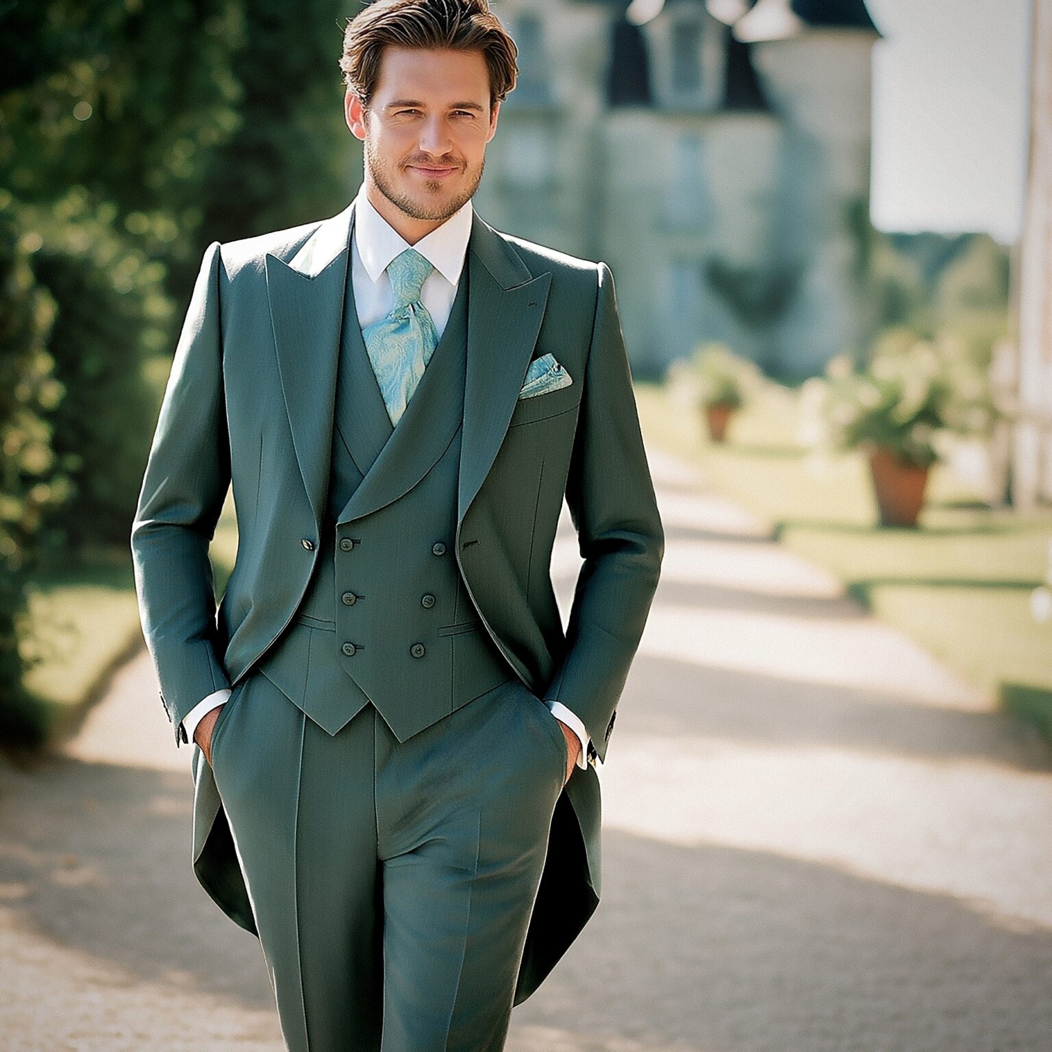 Jaquette vert d'eau profond - Chris von Martial