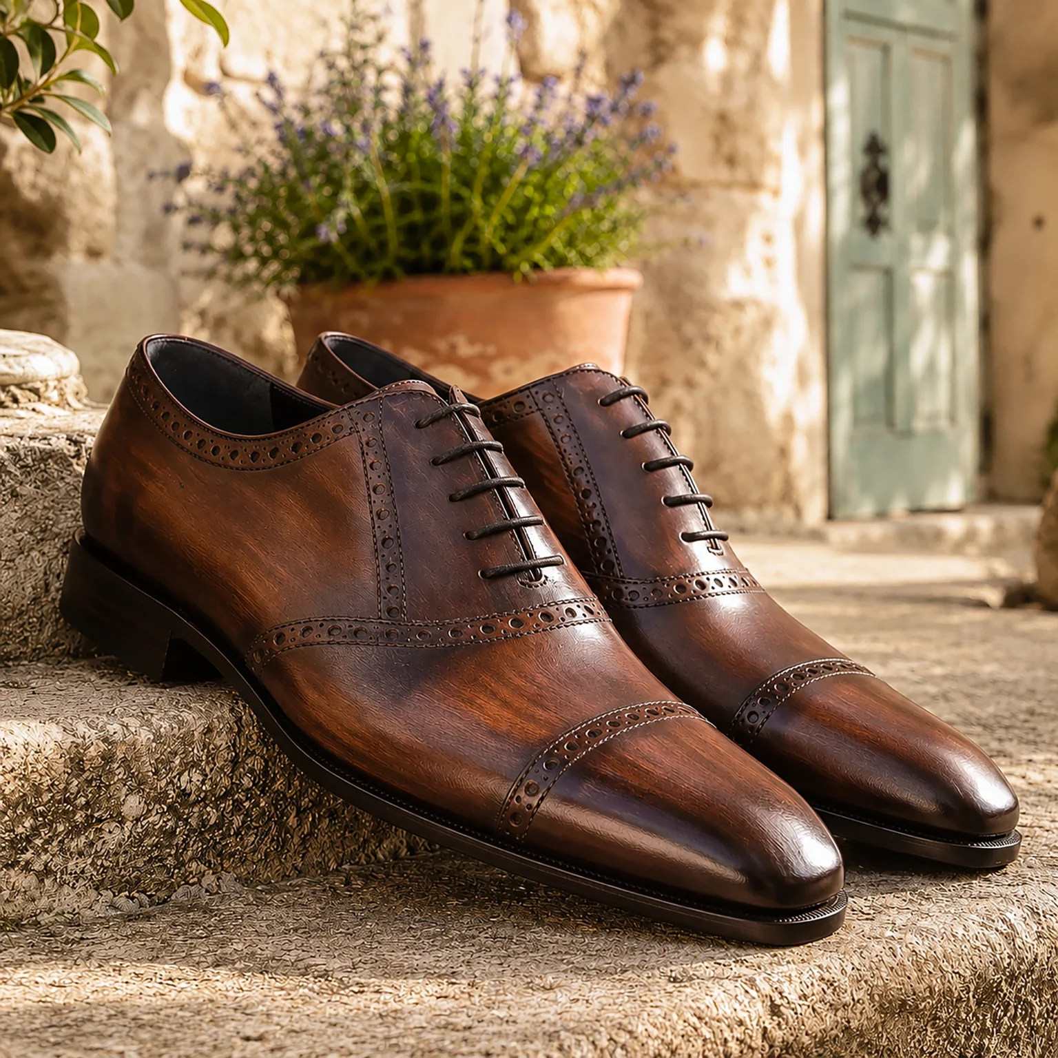 Chaussures homme marron - Saddle patiné marron - CHRIS VON MARTIAL